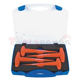 комплект изолирани шестограми с Т-дръжка в пластмасова кутия - UNIOR