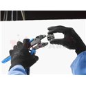 Комплект клещи за кримпване на кабелни накрайници с подменяеми челюсти в пластмасова кутия - UNIOR