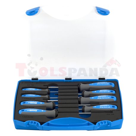 Комплект отвертки TBI в пластмасова кутия - UNIOR