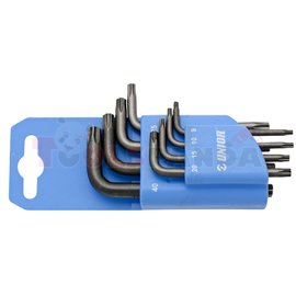 комплект ключове Г-образни с TX профил на пластмасов държач - UNIOR