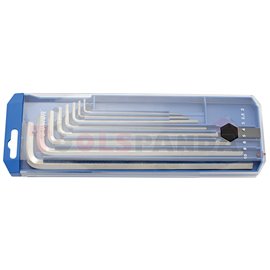 комплект удължени шестограми в пластмасова кутия - UNIOR