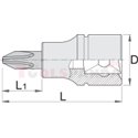 Вложка 3/8", отвертка кръст PH - UNIOR