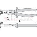 Клещи електричарски, изолирани - UNIOR