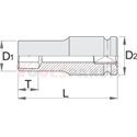 Вложка 1/2" IMPACT, удължена - UNIOR