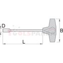 Ключ глух с Т-дръжка - UNIOR