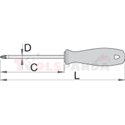 Отвертка кръстата (PZ) CR - UNIOR
