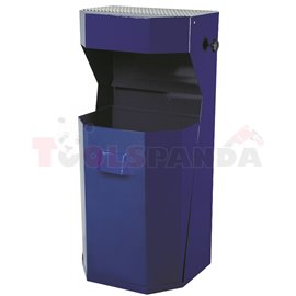 Метално кошче за отпадъци-синьо - MEVA