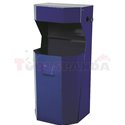 Метално кошче за отпадъци-синьо - MEVA