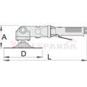 Пневматичен ъглошлайф апарат / 6.2 bar / - UNIOR