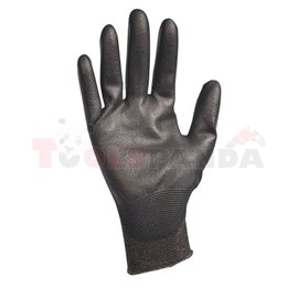 Плетени найлонови ръкавици BUNTING BLACK-10 | MEVA