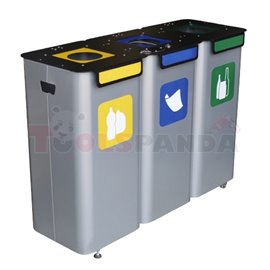 Троен кош за отпадъци за употреба на открито - MEVA