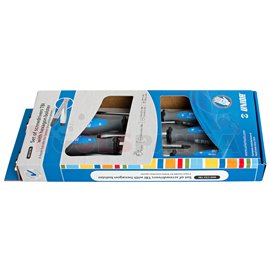 Комплект отвертки плоски и кръстати с шестограм TBI - UNIOR