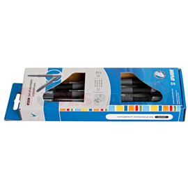 Комплект плоски и кръстати отвертки за електроника 7 бр. - UNIOR