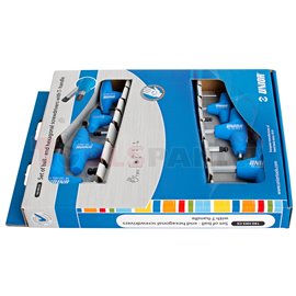 комплект ключове шестогам(inbus) с Т-дръжка, заработа под ъгъл в картонена кутия - UNIOR