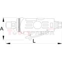 Пневматичен шлайф, малък / 6.2 bar / - UNIOR