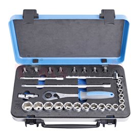  К-т вложки 3/8" в метална кутия /30 | UNIOR