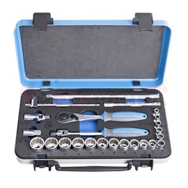  К-т вложки 3/8" в метална кутия 6 - 22/24 | UNIOR