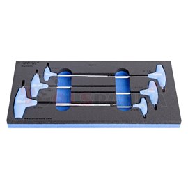 Комплект ключове T-дръжка с TX профил в SOS подложка - UNIOR