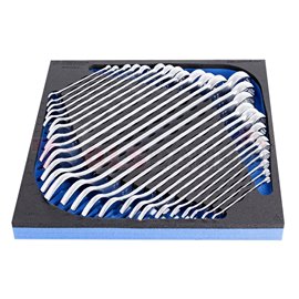 Комплект звездогаечни удължени ключове в SOS подложка 26 бр, - UNIOR