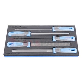 Комплект груби пили в SOS подложка 5 бр. - UNIOR