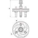 Скоба за демонтаж на зъбчата шайба - UNIOR