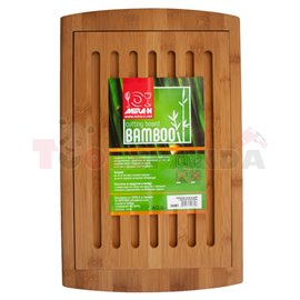Дъска бамбукова за хляб с решетка 27x42x1.9см.