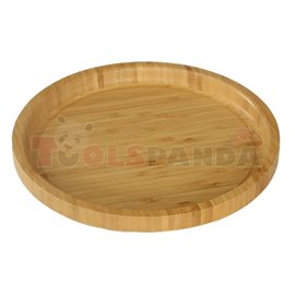 Табла бамбукова кръгла за сервиране ф25х2.5см.