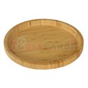 Табла бамбукова кръгла за сервиране ф34.5х2.5см.