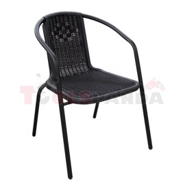Стол с пластмасова седалка кафяв бистро 54х59х73см. CAMPMAN