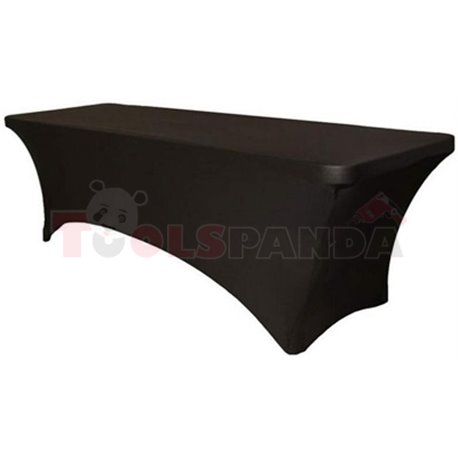Еластант за кетъринг маса черен 180x76x73,5см.