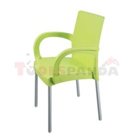 Стол с подлакътници зелен Sumela