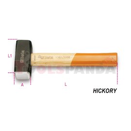 1380 1250 - Чук каменарски с дървена дръжка HICKORY